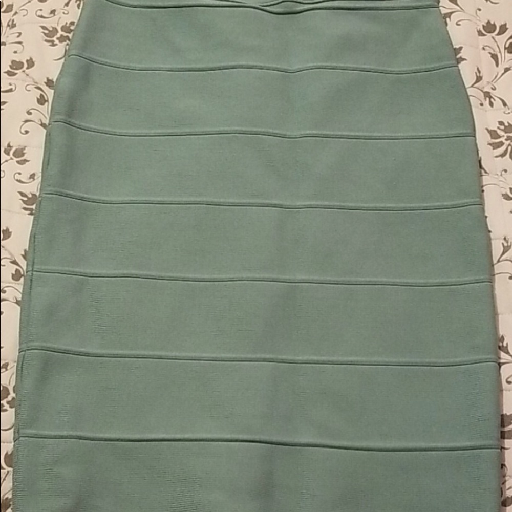 Mint green bandage skirt